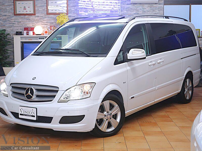 M-BENZ (W639) Vクラス V350 アンビエンテロング 後期モデル 黒本革 後席モニター＆テーブル Wサンルーフ クルコン  '2011