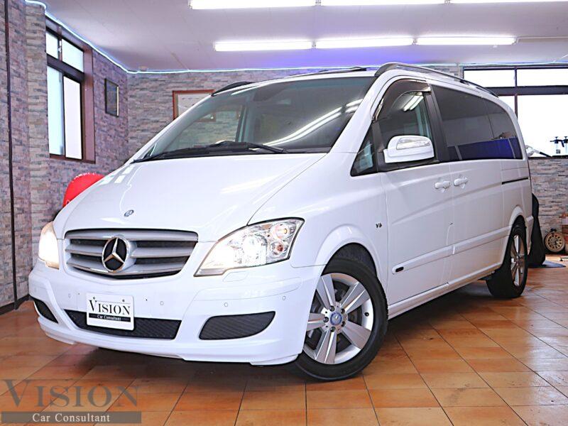 M-BENZ (W639) Vクラス V350 アンビエンテ 後期モデル ユーティリティーPKG 黒本革 Wサンルーフ 後席モニター＆テーブル クルコン ルーフレール  '2013