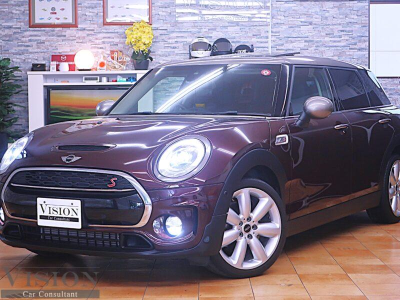 MINI (F54) クーパーＳクラブマン CHILI－PKG サンルーフ ブルー本革ヒーター＆メモリー付パワーシート ACC　  '2016