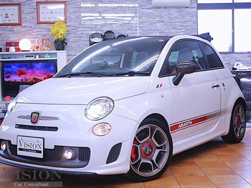 Fiat (312) ABALTH 595C Tourismo TFTメータークラスター 赤本革シート esseesse kit付160psエンジン＆レコードモンツァマフラー 純正17inAW＆赤ブレーキキャリパー TEZZOスロコン 社外ナビ TV バックカメラ リアPTS 5速2ペダルセミオートマ  '2015