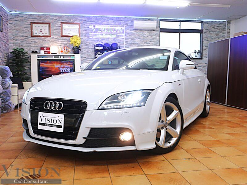 AUDI (8J) TTクーペ 2.0TFSI Quattro S-line 後期モデル S－LINEエアロ スポーツサス＆18inAW タイミングチェーン キセノン レザー＆アルカンタラスポーツシート ナビ TV Bluetooth ETC  '2013