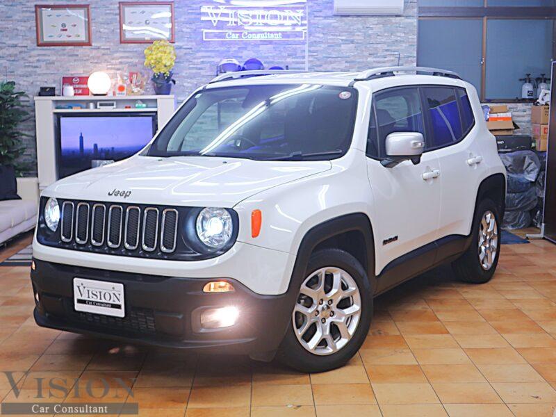 Chrysler JEEP RENEGADE limited 1.4L IC付Turbo 140ps 黒革ヒーター付パワーシート ACC BSM ナビ Bカメラ 17AW  '2018