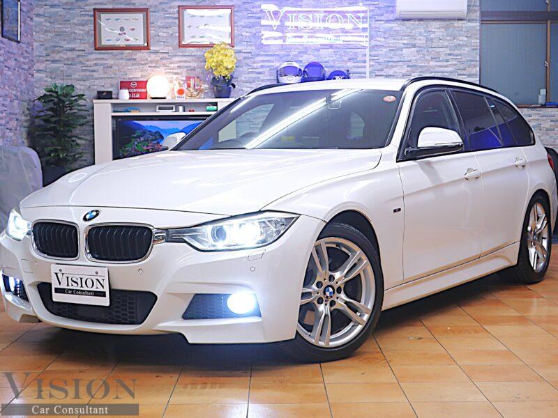 BMW F31 328i Touring M-Sports 2.0L直4ターボ245ps アダプティブクルーズコントロール Mフルエアロ 18inAW LEDイカリング＆デイライト ヒーター付パワーシート パワーバックドア ナビ Bt バックカメラ ドラレコ ETC  '2012