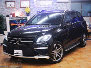 M-BENZ (W166) ML350 AMGスポーツPKG 後期型 ML63LOOK 21inAW サンルーフ 追従型クルコン 360°カメラ PDC キーレスゴー パワーバックドア 黒革ヒーター＆メモリー付パワーシート ナビ Bt TV Bカメラドラレコ ETC 取 保 Sキー  '2014