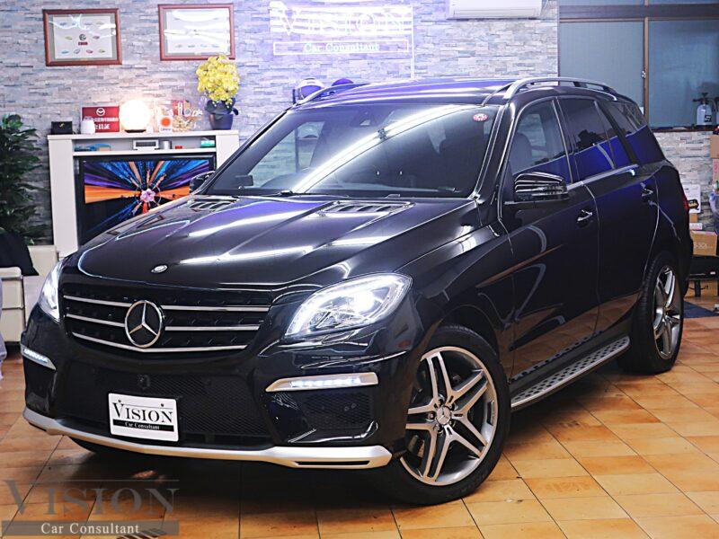 M-BENZ (W166) ML350 AMGスポーツPKG 後期型 ML63LOOK 21inAW サンルーフ 追従型クルコン 360°カメラ PDC キーレスゴー パワーバックドア 黒革ヒーター＆メモリー付パワーシート ナビ Bt TV Bカメラドラレコ ETC 取 保 Sキー  '2014