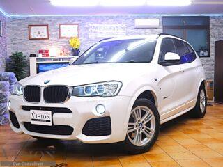 BMW F25 X3 FL xDrive 20d M-sports 黒本革ヒーター＆メモリー付パワーシート 1オーナー 正規ディーラーメンテナンス車両 Mフルエアロ＆スポーツサス＆18インチアルミ  '2015